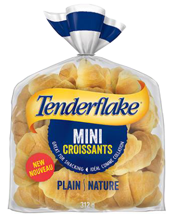 Tenderflake mini croissants Packaging