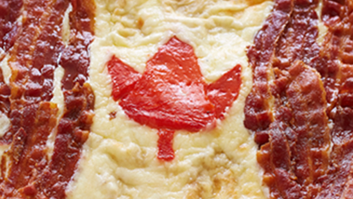 Canada Flag Puff Pizza