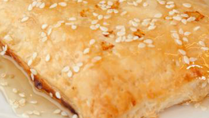 Cheese Pie With Sesame Honey