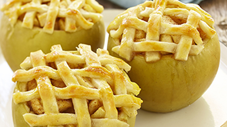 Lattice Topped Baked Apples