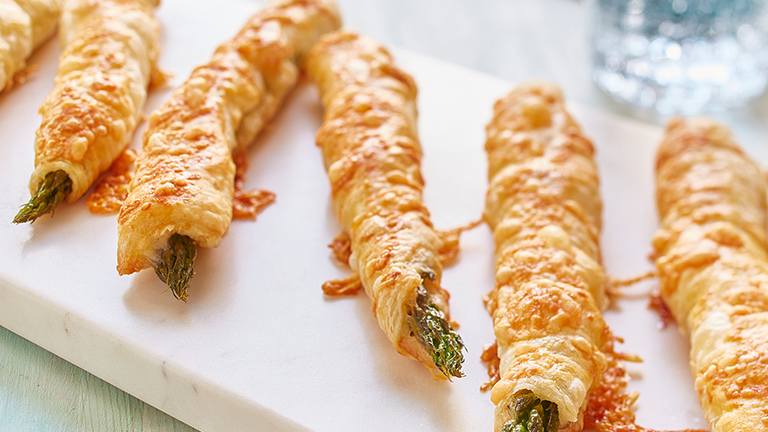 Puff Pastry Rolled Asparagus