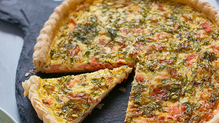 Smoked Salmon Quiche