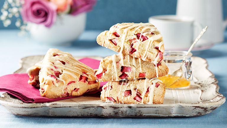 Rhubarb Scones