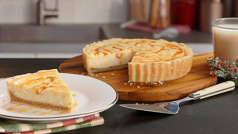 Rum Eggnog Cheesecake