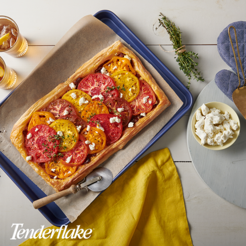 Heirloom Tomato Galette made with Tenderflake product