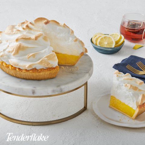 Lemon Meringue Pie made with Tenderflake product